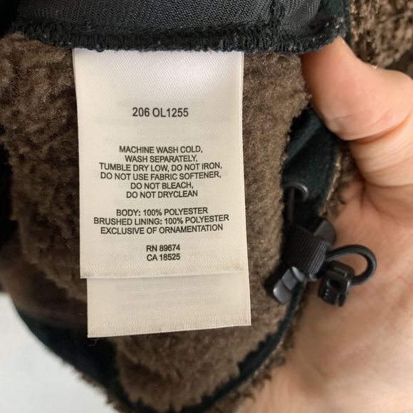 Mountain Hardwear Jacket Womens M Brown Full Zip Fuzzy Monkey Fleece - Picture 7 of 7